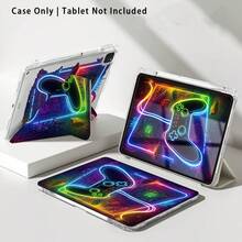 Game Controller Pattern Painted Effect Tablet Protective Case With Stand, Compatible With Honor 8/9/10/X8/X8A/X9/X8Pro/X9Pro, MatePad SE 11"/MatePad 11"/11.5"/MatePad Pro, Apple 10th/11th Gen 2025 (A16), Galaxy Tab A7/A9 And Other Popular Models - Style 4 - View 2