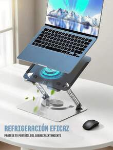 Soporte Giratorio Plegable Con Ventilador Para ´Portátil Laptop - Ver 4