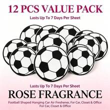 Unique Football Design, Classic Black & White Patterns, Perfect Gift For Sports Fans, Exquisite Rearview Mirror Pendant - -- - 查看 17