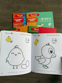 Coloring Drawing Doodle Book For Ages 3+, Digital Fruit Animal Drawing Book, Funny Dot Painting, Education, Learning Numbers, Letters, Colors, Coloring And Wiring Books - Holiday Gifts, Chinese Version - Multicolor - View 6