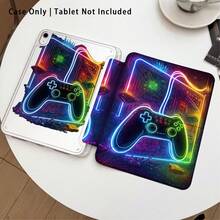 Game Controller Pattern Painted Effect Tablet Protective Case With Stand, Compatible With Honor 8/9/10/X8/X8A/X9/X8Pro/X9Pro, MatePad SE 11"/MatePad 11"/11.5"/MatePad Pro, Apple 10th/11th Gen 2025 (A16), Galaxy Tab A7/A9 And Other Popular Models - Style 4 - View 3