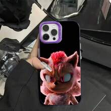IMD Cartoon Design Phone Case, S-Sonics Style, For IPhone 16 15 14 13 12 11 Pro Max Plus, Silver, Protective - Z3 - View 11