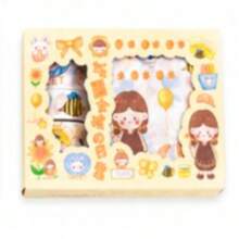 1pc Decorative Washi Tape Stickers - Yellow - View 3