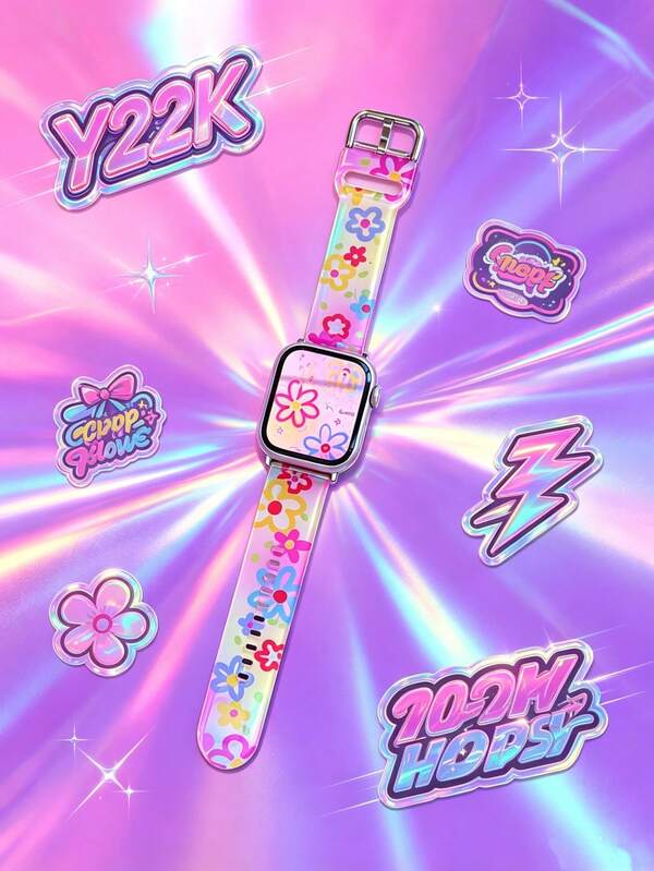 1pc Girls Cute Watch Band, Fashion Sweet & Lovely Design With Adorable Animal Pattern, Suitable For Casual Daily Wear, Outing, Shopping, Travel And Everyday Use, Perfect Gift For Teenage Girls And Girl, Compatible With Apple Watch 38/40/41 (10th Gen 42) 42/44/45/46/49mm, Birthday Gift, Promotional Gift, Replacement Watch Band
