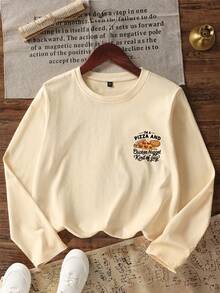 Tween Boy Casual Fun Print Crew Neck Pullover Long Sleeve T-Shirt, Autumn/Winter Top - Apricot - View 5