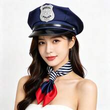 1件/2件/6件 軍警帽 Cosplay、派對與日常度假配件，字母刺繡貝雷帽，街頭哥德風 Cosplay - 彩色 - 查看 11