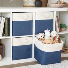 Cesti portaoggetti - Base Blu Navy / Bianco Sporco - Visualizzare 3