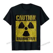 Grunge Caution Radioactive Tshirts For Men Camisas 2023 New Design Funny Top T-Shirts Printed Tops Tees Cotton - Black - View 6