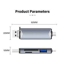 6-In-1 High-Speed USB 3.0 Card Reader, Universal Type-C Memory Card Reader, Compatible With SD TF Cards, Suitable For Phones And Computers - View 10