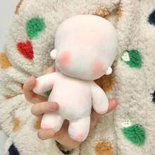 DIY Embroidered Blank Toy, Unembroidered Cotton Doll, Plush Dress, Blank Cotton Plush Toy, Cute DIY Idoll Doll, Gift For Girl - G 型 - 查看 4
