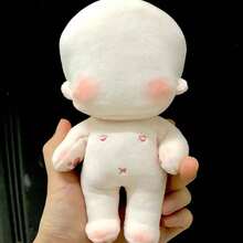 DIY Embroidered Blank Toy, Unembroidered Cotton Doll, Plush Dress, Blank Cotton Plush Toy, Cute DIY Idoll Doll, Gift For Girl - G 型 - 查看 5