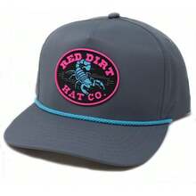 Camiseta Red Dirt Hat Company Co Bad Bronc Painted Sky - Lasso-Carbón/Blanco - Ver 26
