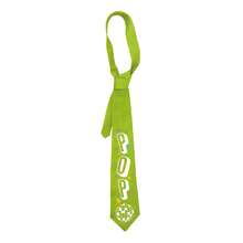 Pop Star Skinny Satin Tie 58cm 14 Colours Concert Look - Lime Green - View 1