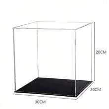 1pc Acrylic Display Box With Black Base, Dust-Proof Transparent Case For Displaying Basketball, Football, American Football, Golf Ball, Tennis Ball And Other Sports Memorabilia, With Vertical Stand, Suitable For Signed Ball Collection And Display - Black Base - View 12