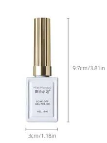 MISSMONDAY 1瓶 15ml 5合1懶人一步式凝膠指甲油 櫻桃紅，免底膠免封層，持久顯色，LED/UV燈可浸泡，適用於美甲沙龍、居家美甲，女性禮物 - 酒紅色 - 查看 10