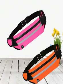 1 pièce Sac de course léger, sac de taille fin et imperméable, ceinture de taille réglable unisexe, avec porte-bouteille d'eau, convient pour la course en plein air, le cyclisme, la randonnée, le trekking et les voyages, s'adapte à tous les smartphones - Multicolore - Voir 12