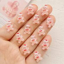 20/50/100pcs Cartoon Cute Pretty Flat Christmas Decorations, Flat Back, Resin Material, DIY Wedding Scrapbook Craft Supplies, Suitable For DIY Jewelry Making, Art Supplies, Sewing Crafts, Christmas Decorations, Halloween Decorations - Multicolor - View 8