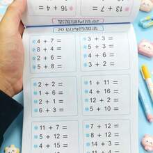 1pc Math Enhancement Tool, Addition And Subtraction Within 10-100, Arithmetic And Writing Skills, Ideal Educational Mental Math And Calculation Practice Workbook With Large Font Back To School - Multicolor - View 5
