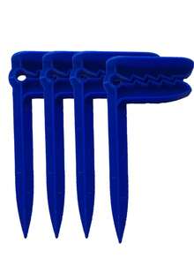 1pc 4pcs Plastic Outdoor Picnic Mat Windproof Fixing Clips, All-In-One Ground Stakes Towel Clips, Beach Towel Anti-Slip Anti-Slip Clips, Camping Yard Lawn Sunshade Fabric Fixing Tool - Multicolor - View 7