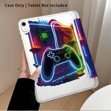 Game Controller Pattern Painted Effect Tablet Protective Case With Stand, Compatible With Honor 8/9/10/X8/X8A/X9/X8Pro/X9Pro, MatePad SE 11"/MatePad 11"/11.5"/MatePad Pro, Apple 10th/11th Gen 2025 (A16), Galaxy Tab A7/A9 And Other Popular Models - Style 4 - View 5