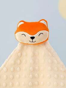 Baby Blanket With Plush Animals For Children And Babies, For Sleeping Or Going For Walks. - 米色狐狸 - 查看 2