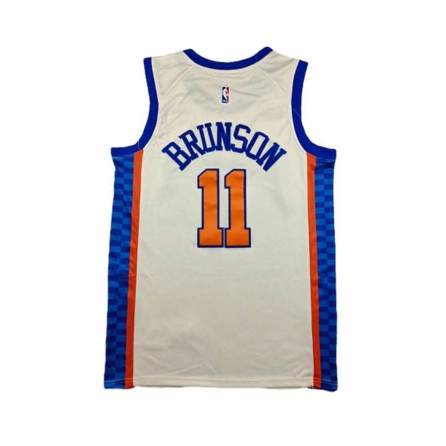 Embroidered New York Knicks Basketball Jersey, Breathable Fan Top For Couple Dates, Friend Gatherings And Sports Daily Casual Wear. - 1 - View 1