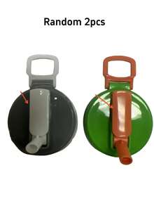 4-Color Reusable Soft Drink Can Lids With Straws, Suitable For Beverages, Juices And Soft Drinks - Multicolor - View 9