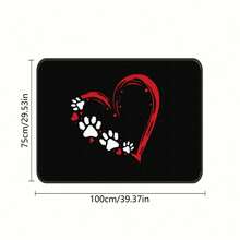 1pc/4pcs Car Floor Mats And Trunk Mats, Multiple Sizes Available, Car Interior Floor Mats, Car Protection Mats, Polyester Material, Suitable For Trucks/Cars/Off-Road Vehicles, Ideal Gift For Holidays And Friends, Easter Decoration, Fashion Interior Protection - Red Heart - View 9