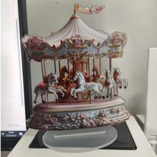 迷人壓克力旋轉式 2D 桌面裝飾品，適合聖誕節與萬聖節，理想禮物，光影捕捉設計 - B - 查看 9