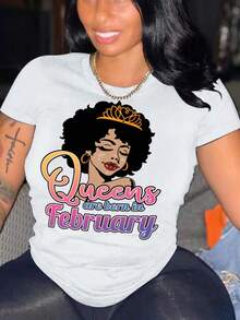 Women's Short-Sleeved T-Shirt 2024, Fashion Print, For Cross-Border And Independent Platforms. - 白色 - 查看 6