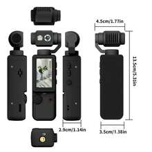 Pocket HD 4K 手持運動攝影機，180° 手動旋轉鏡頭，內建補光燈，自動對焦，2000mAh 長效電池，5MP 像素，適合初學者與青少年的輕巧相機，附 32GB 記憶卡 + 三腳架 + 手持掛繩 + 數據線，適用 Vlog 拍攝、旅行、騎行、滑雪、錄影，輕巧便攜耐用（無人臉追蹤拍攝） - 查看 10