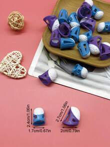 2pcs Silicone Thimble Finger Protector Set, Dual Size Non-Slip Quilted Fingertip Grip Sewing Accessories, Suitable For Home Clothing Repair And Daily DIY Craft Projects - Silicone Finger Sleeves - View 3