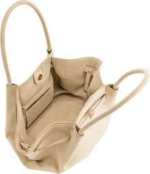 Hana - Bolso mediano de gamuza sintética para mujer - Blanco sucio - Ver 7