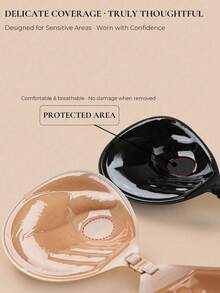 Palm Support Adhesive Bra, Invisible Lifting Adhesive Bra, Reusable Strapless Bra - Multicolor - View 3