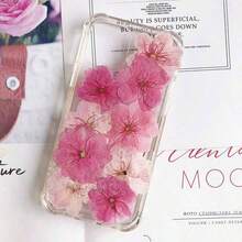 6 piezas/1 pieza Flores de cerezo secas, espécimen de planta, flores prensadas, marco de fotos, marcapáginas, vela, lámpara de mesa hecha a mano DIY con flores prensadas, vela, abanico de seda, decoración del hogar, regalo para amigos. Tenga en cuenta que la forma y el color de las flores pueden variar de la imagen. (Procesado y sin riesgo de plagas) - A - Ver 4