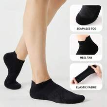 3/5/6/10 Pairs/Women's Ankle Socks, Designed For Running, Sports And Daily Wear, Made Of High-Performance Fabric, Providing Comfortable Support And Protection. - Multicolor - View 5