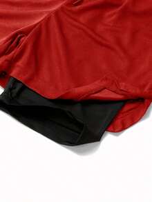 2 In 1 Sports Shorts, Pink Hair Elf Frieren & Assassin Yor  Anime Print Quick Dry Workout Shorts - 紅色 - 查看 5