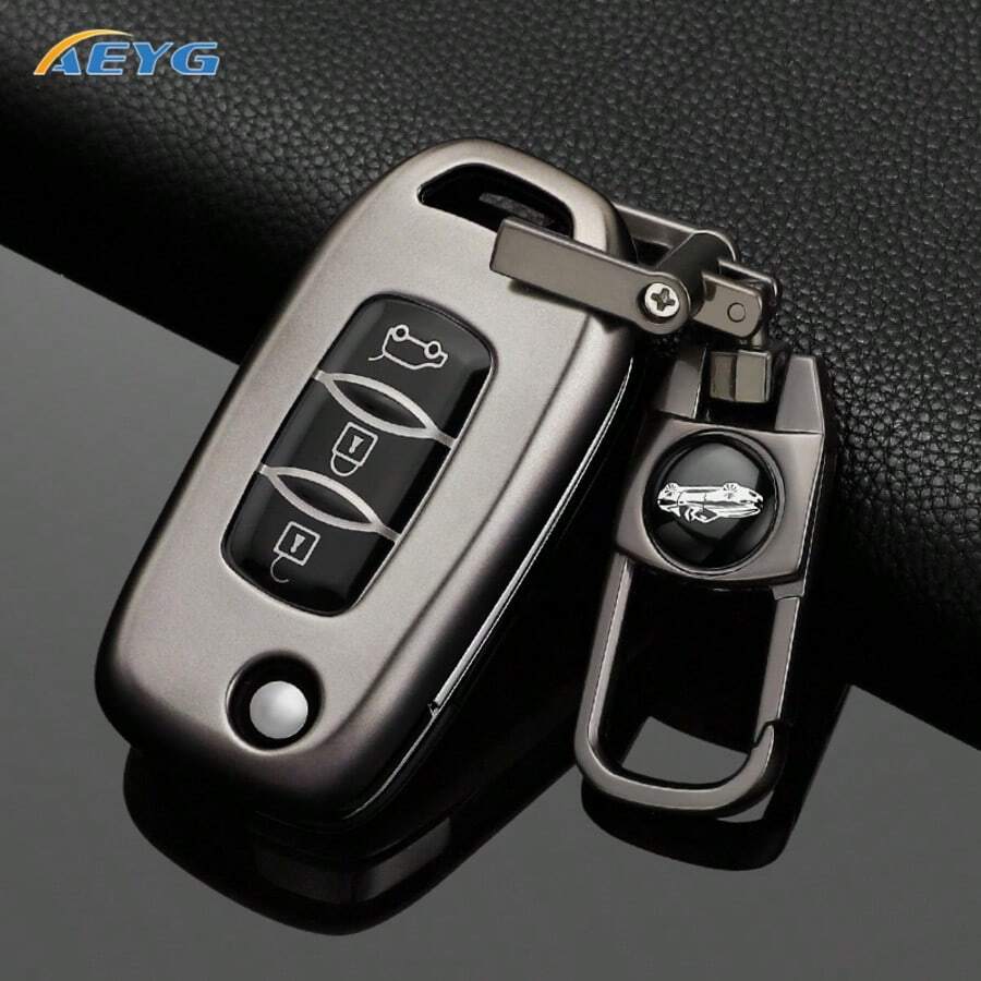 Renault Kadjar Captur Megane Sandero Stepway Logan Clio 5 2022 Arkana 2020 2021 Kwid 2023 TPU 汽車翻轉鑰匙保護殼 - 雷諾H款 - 查看 1
