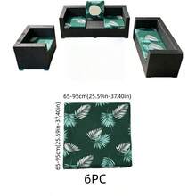 1PC/2PC/6PC/8pcs/10pcs/14PC Sofa Cushion Cover, Printed Floral Pattern, Rich Colors, Maillard Green, Outdoor Cushion Cover, Anti-Dirt, Anti-Dust, Decorative Sofa Outdoor Cushion Cover, Milk Silk Fabric, Non-Slip, Elastic, Spring Summer Autumn Winter All Season - Multicolor - View 22