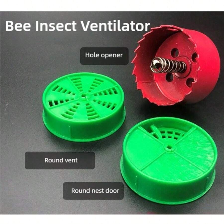 Beehive Entrance Vent Accessory Plastic Round Breathable Multi-Function Hole Puncher Beekeeping Tool Set, Suitable For Bees And Small Flying Animals - View 1
