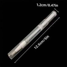 3ml Transparent Rotating Pen, Empty Nail Polish Pen With Brush, Cosmetic Lip Gloss Container Applicator - Clear - View 7