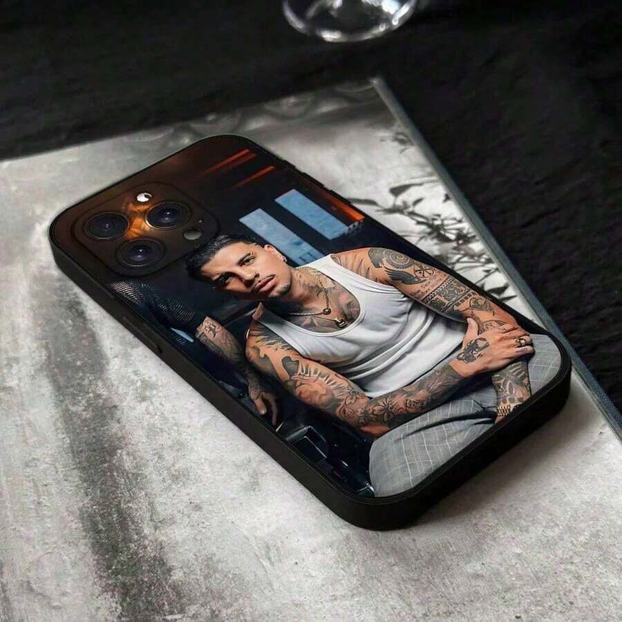 2026 Youthful And Modern Singer R-Rauw Alejandro Phone Case For IPhone 16, 15, 11, 13, 14, Pro, 8 Plus, X, Xr, Xs, 12mini - Black Cover Case. Limited Time Discount, Promotional Items, Best Selling Phone Cases, 17 Cases, Christmas Decoration - z10 - 查看 1