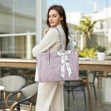 Women Tote Bags - 淡紫色 - 查看 3