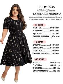 GODÊ MIDI DRESS WITH FULL SKIRT WITH BELT AND GEOMETRIC PRINT - Black - View 5