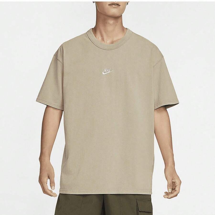Nike New Season Men's Sports Minimalist Versatile Casual Short Sleeve Tee FZ5384-247 - Sampanye - View 1