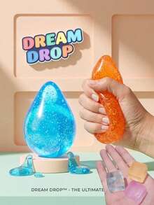 1pc Dreamy Glitter Teardrop Squishy Toy | Soft Slow Rebound Sensory Interactive Toy | Suitable For Children And Adults | Classroom Relaxation, Study Companion, Desktop Fun Interaction And Home Leisure Accessory | Back To School Surprise Gift | Classroom Reward Gift, Campus Exchange Gift, Birthday Party Favor | Soft Squeeze Toy | Sensory Toy | Desktop Companion Accessory - Multicolor - View 10