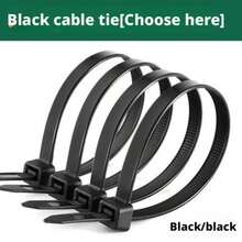 100pcs Self-Locking Cable Tie Set - Adjustable, Self-Locking, Waterproof, Anti-Slip, Scratch-Resistant, Bend-Resistant, Suitable For Indoor/Outdoor, Home, Office, Gardening And Outdoor Cable Management. Durable Nylon Cable Ties, Multiple Sizes Available - 100 Pieces Of Black - View 11