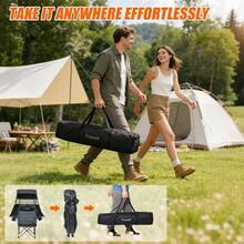 Camping Chair With Canopy Shade Heavy Duty Folding Chair With Cup Holder Oversized Beach Chairs With Canopy Adults Portable Padded Outdoor Lawn Chair Sports Events Fishing, 500LBS - Grey + Single Pack - View 8