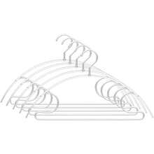 Percha de ropa de aleación de aluminio, percha de armario que ahorra espacio, percha antideslizante para secado, estante de almacenamiento para suéteres, abrigos, pantalones y camisas (A, 5 piezas) (C 5 piezas) - B - Ver 10
