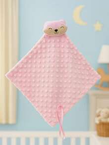 Baby Blanket With Plush Animals For Children And Babies, For Sleeping Or Going For Walks. - 粉紅狐狸 - 查看 4
